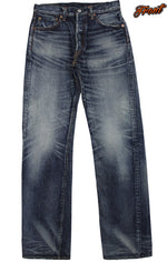 Load image into Gallery viewer, Eight-G Lot,602-RD3-KING Vintage Style 15oz Tight Fit Jeans(Weathered)(40,42inch)
