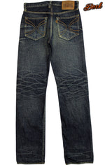 Load image into Gallery viewer, Eight-G Lot,702-RV 17oz &quot;Otoko Denim&quot; Tight Fit Jeans(Weathered)
