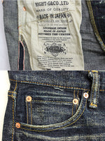 Load image into Gallery viewer, Eight-G Lot,702-RV 17oz &quot;Otoko Denim&quot; Tight Fit Jeans(Weathered)
