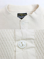 画像をギャラリービューアに読み込む, Eight-G Lot,8LT-TMHL Henley Neck Longsleeve Thermal Shirt

